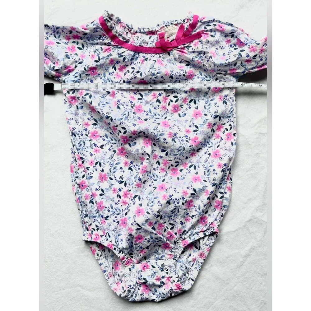 OshKosh Baby Girl Floral Top & Long Sleeve Bodysuit Lot – Size 12M